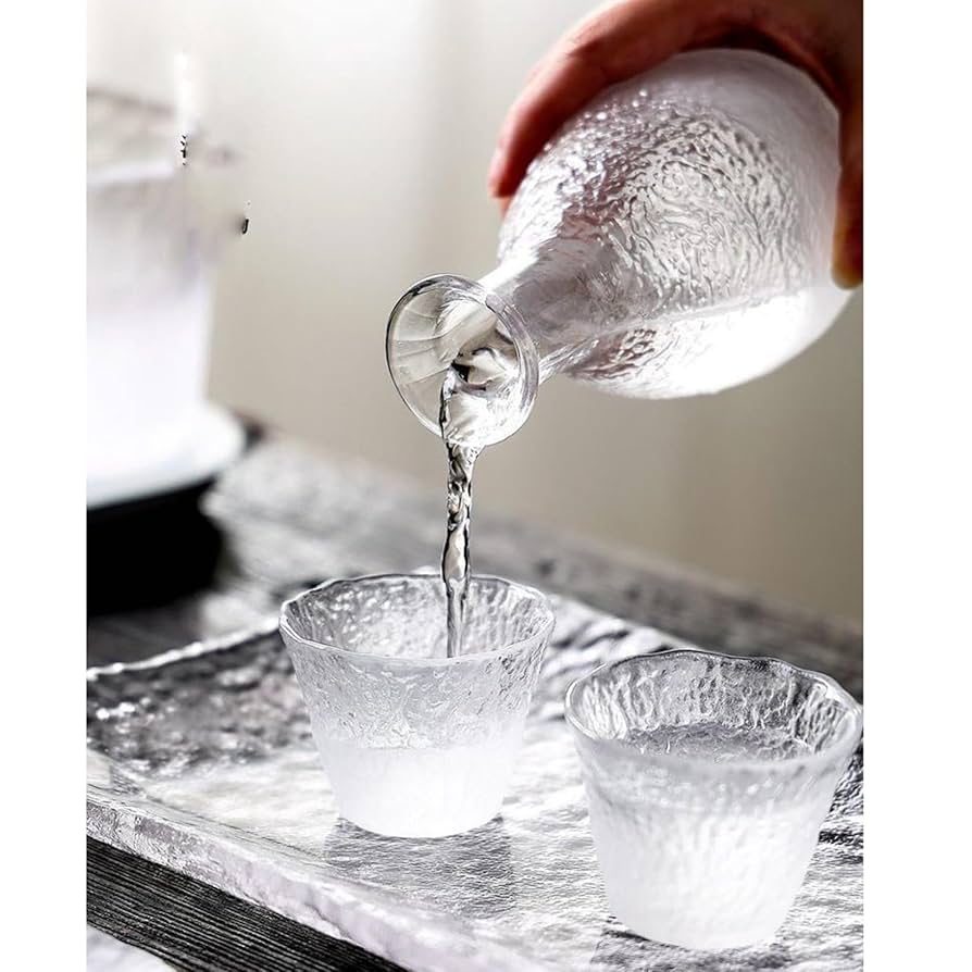 Amazon.co.jp: 冷酒器 ガラス徳利セット 和酒徳利セット 酒器